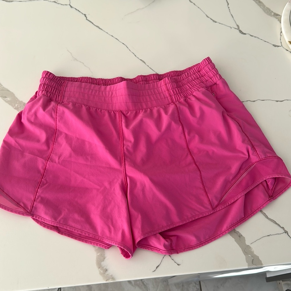 lululemon athletica Hot Pink Athletic Shorts